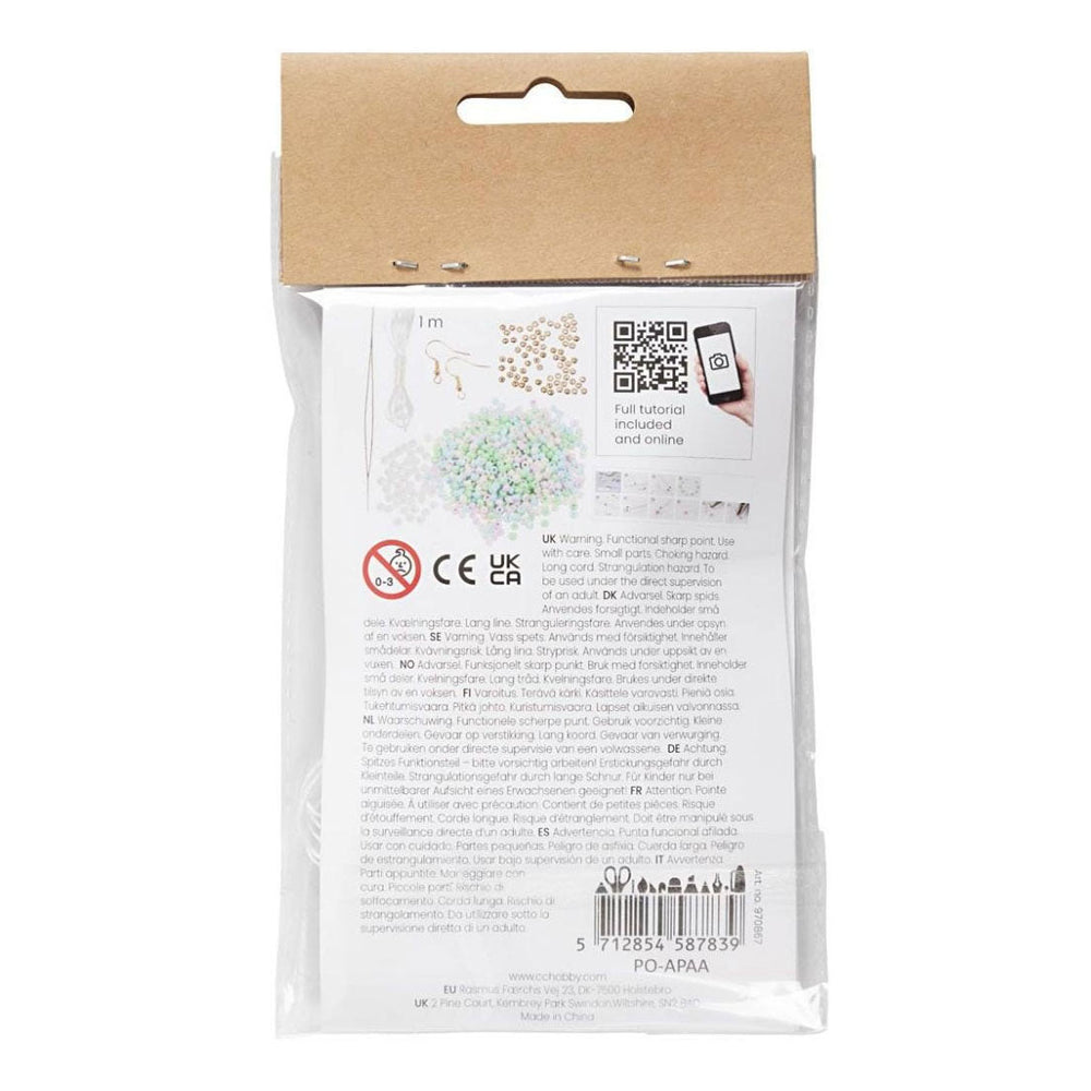 Creativ company mini hobbyset sieraden, elastische armband, oorbel, 1 doos