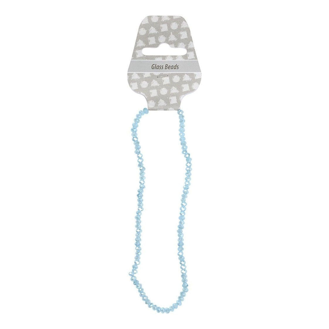 Creativ company facet beads sea blue, 100 pcs.