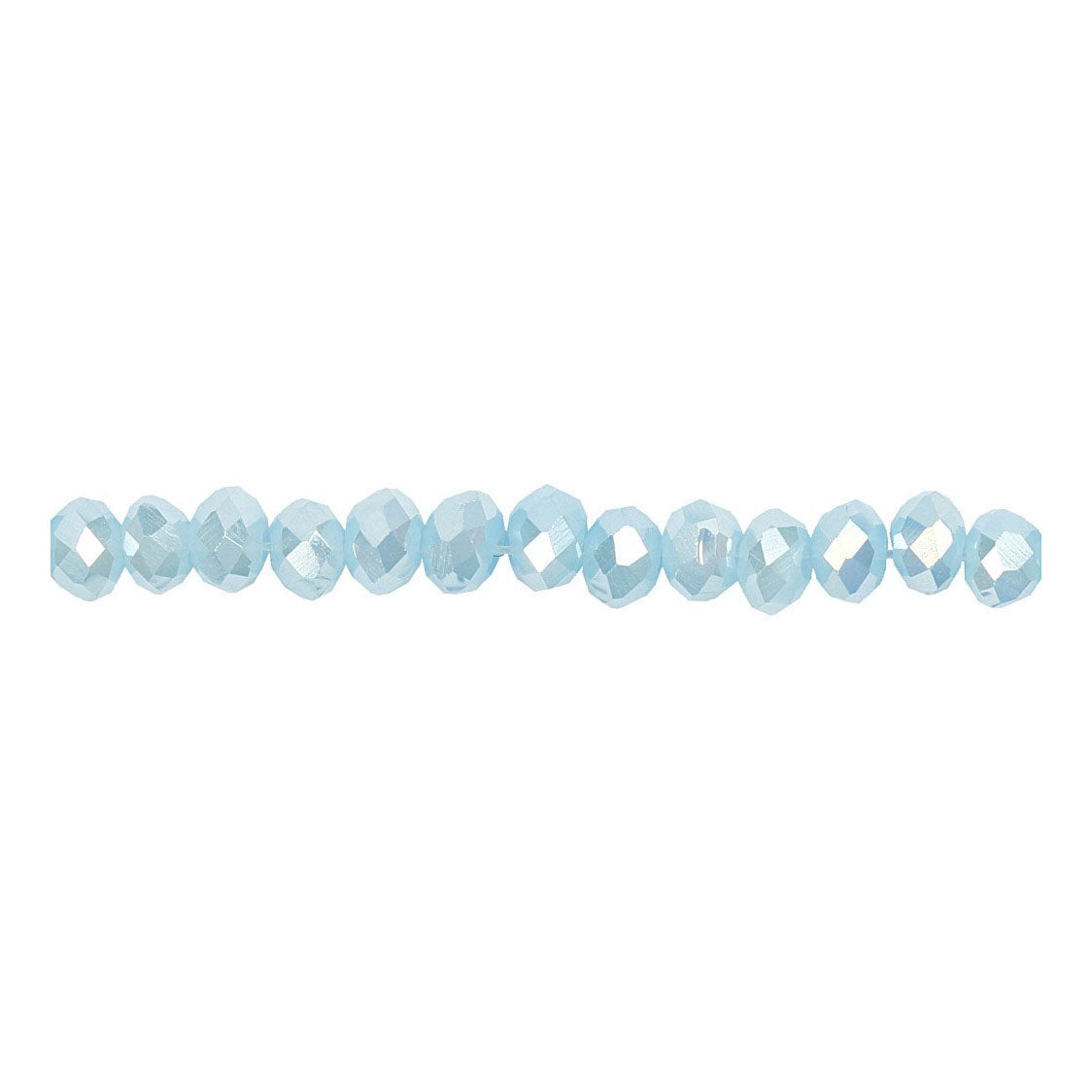 Creativ company facet beads sea blue, 100 pcs.