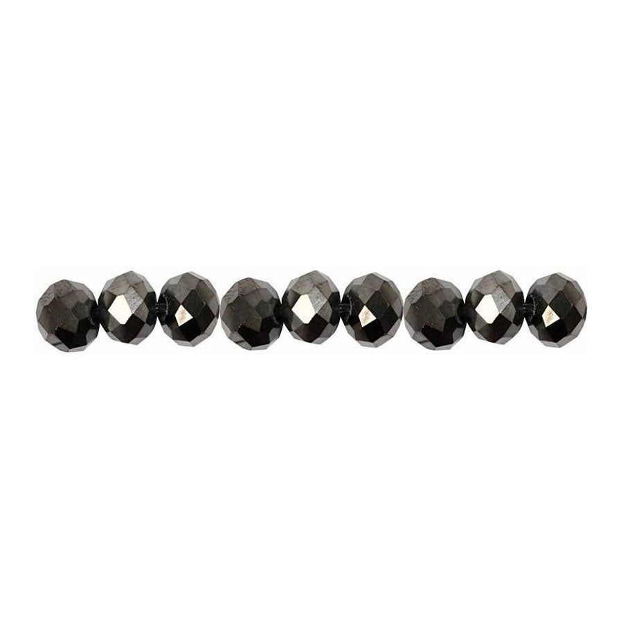 Creativ Company Facet Beads Metallic Black, 100º.