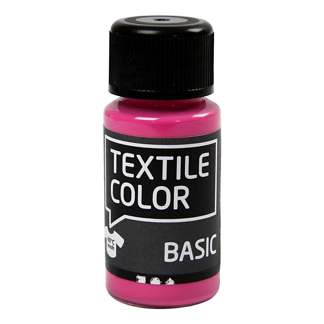 Creativ Company Têxtil cor semi -cobrança tinta têxtil - rosa, 50ml