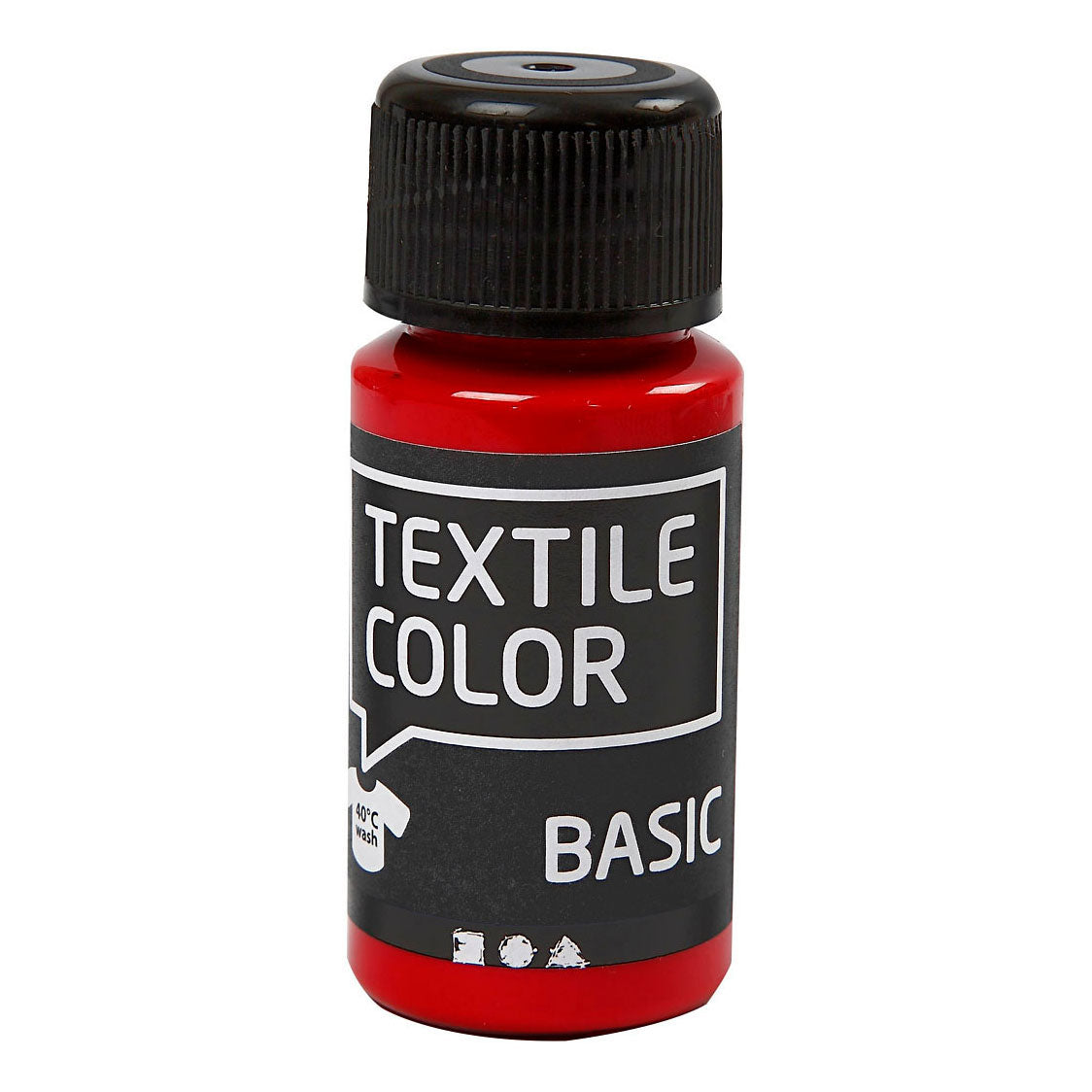 Kreativfirma Textilfarbe Semi -Covering Textil Paint - Rot, 50 ml
