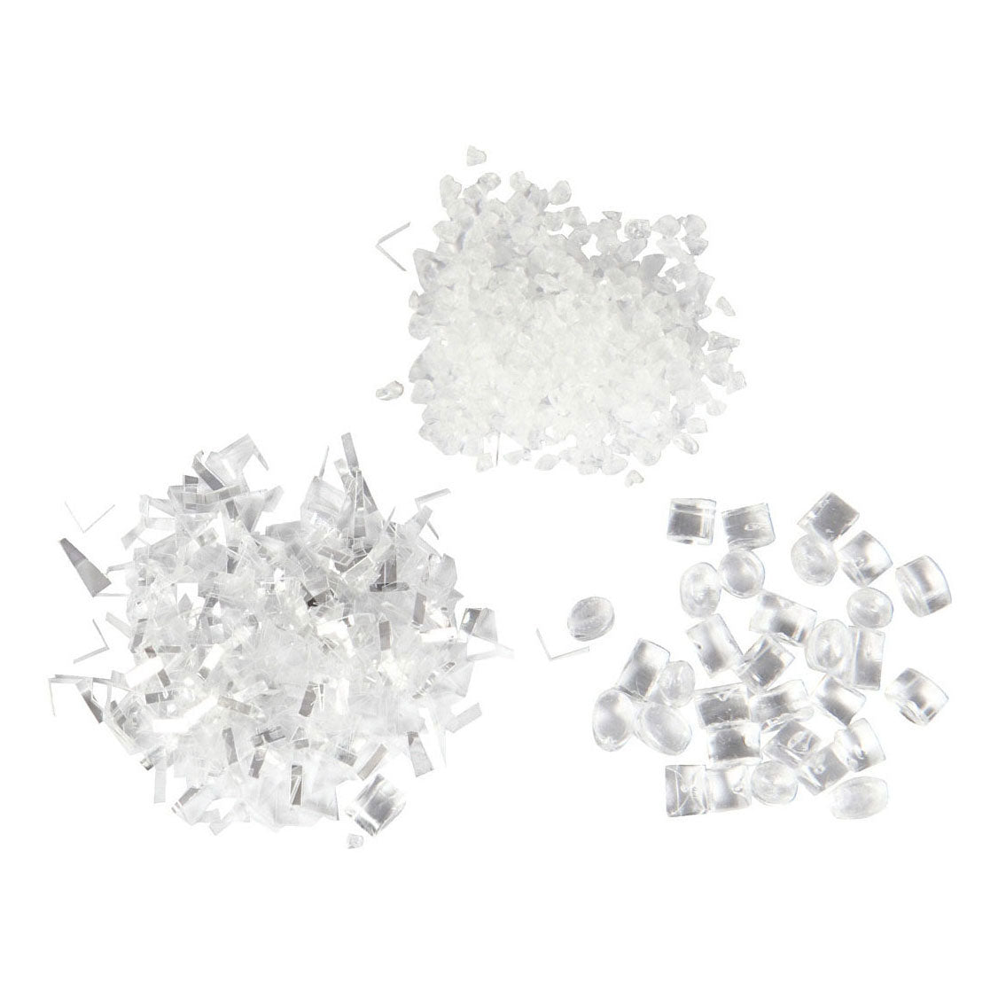Creativ company artificial snow, white glitter, 35+35+8 gr, 3 boxes 1 box