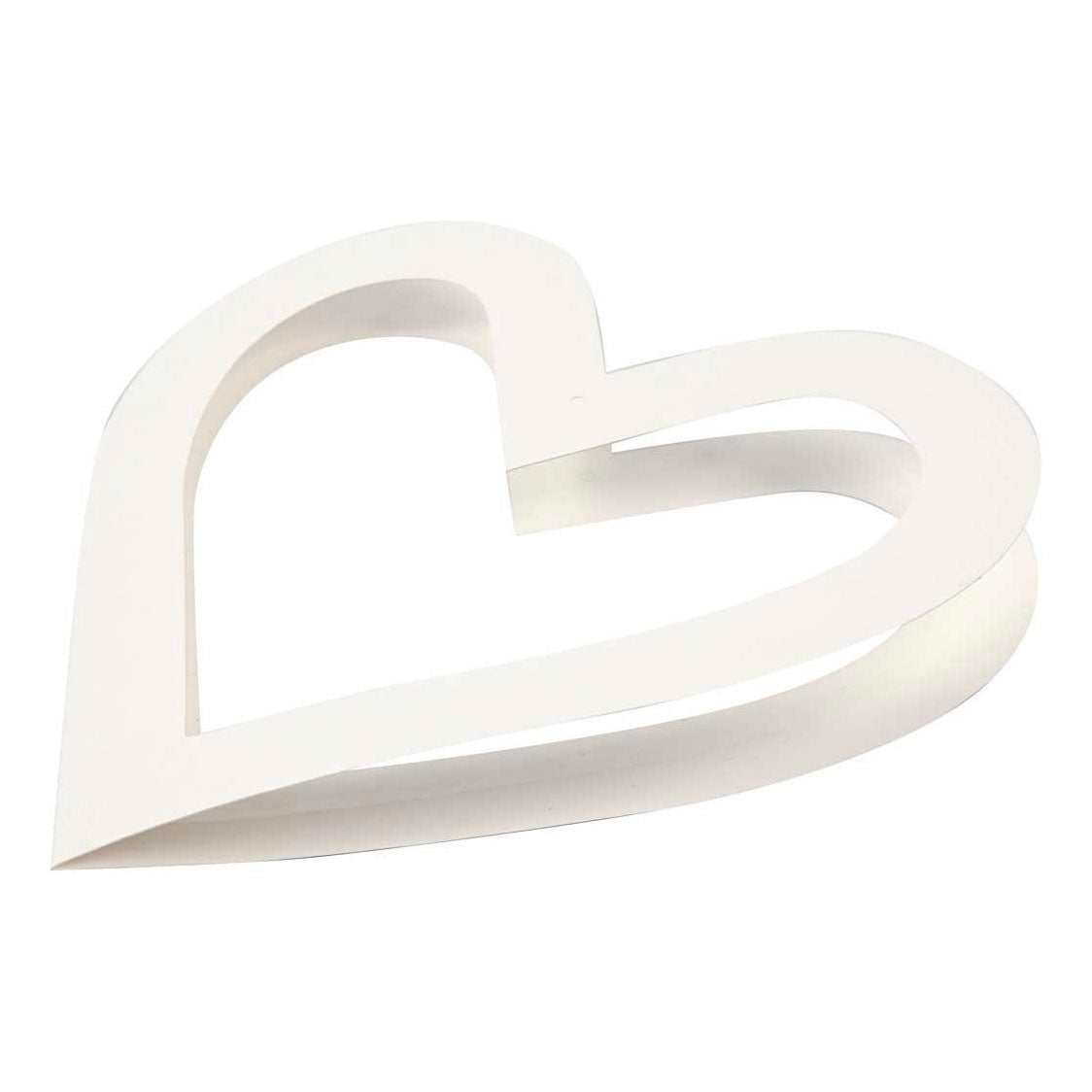 Creativ company heart frames, size 18x18 cm, 230 gr, white, 16 pieces in a box