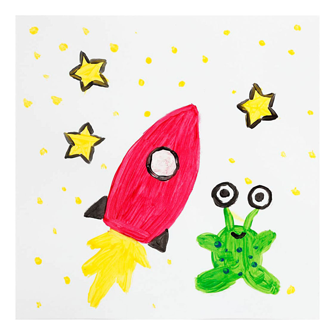 Pintura acrílica da empresa Creative para Kidneren brilhante cores padrão, 6x20ml