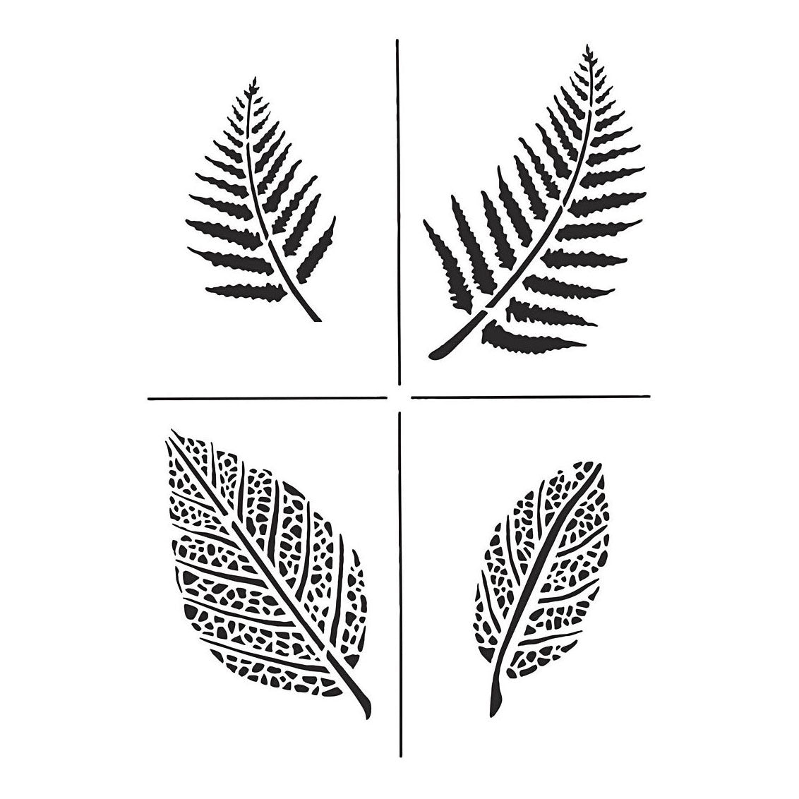 Creativ company flexible template, leaves, A4, sheet 210x297 mm, 1 piece