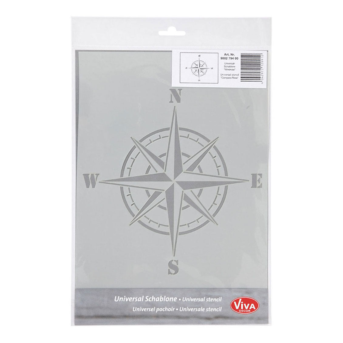 Creativ company гъвкав шаблон, компас, A4, лист 210x297 мм, 1 бр.