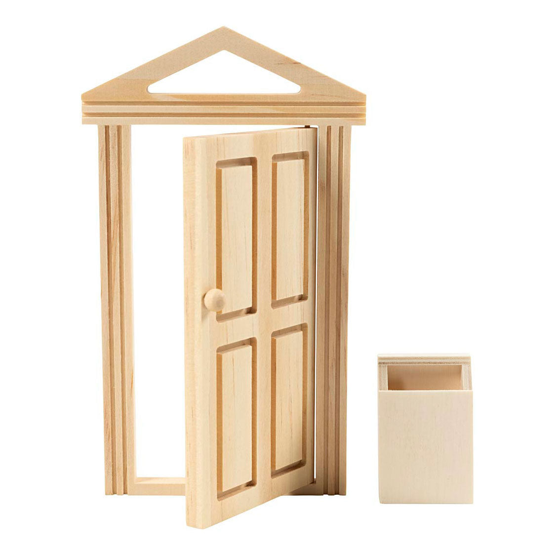 Creativ company mini door and letterbox made of wood.