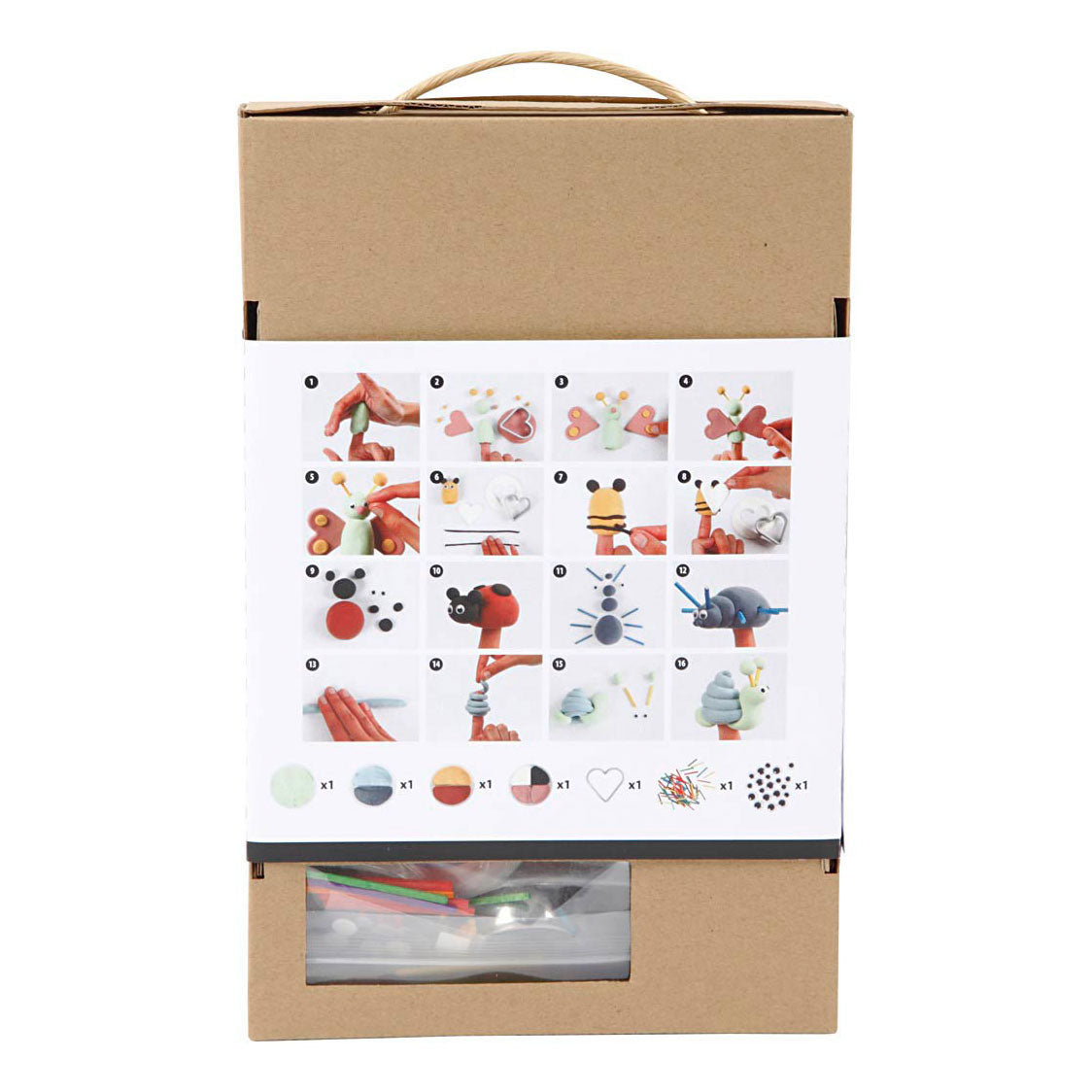 Creativ Company lindos fruncidos de los dedos hace kleiset de arcilla de seda