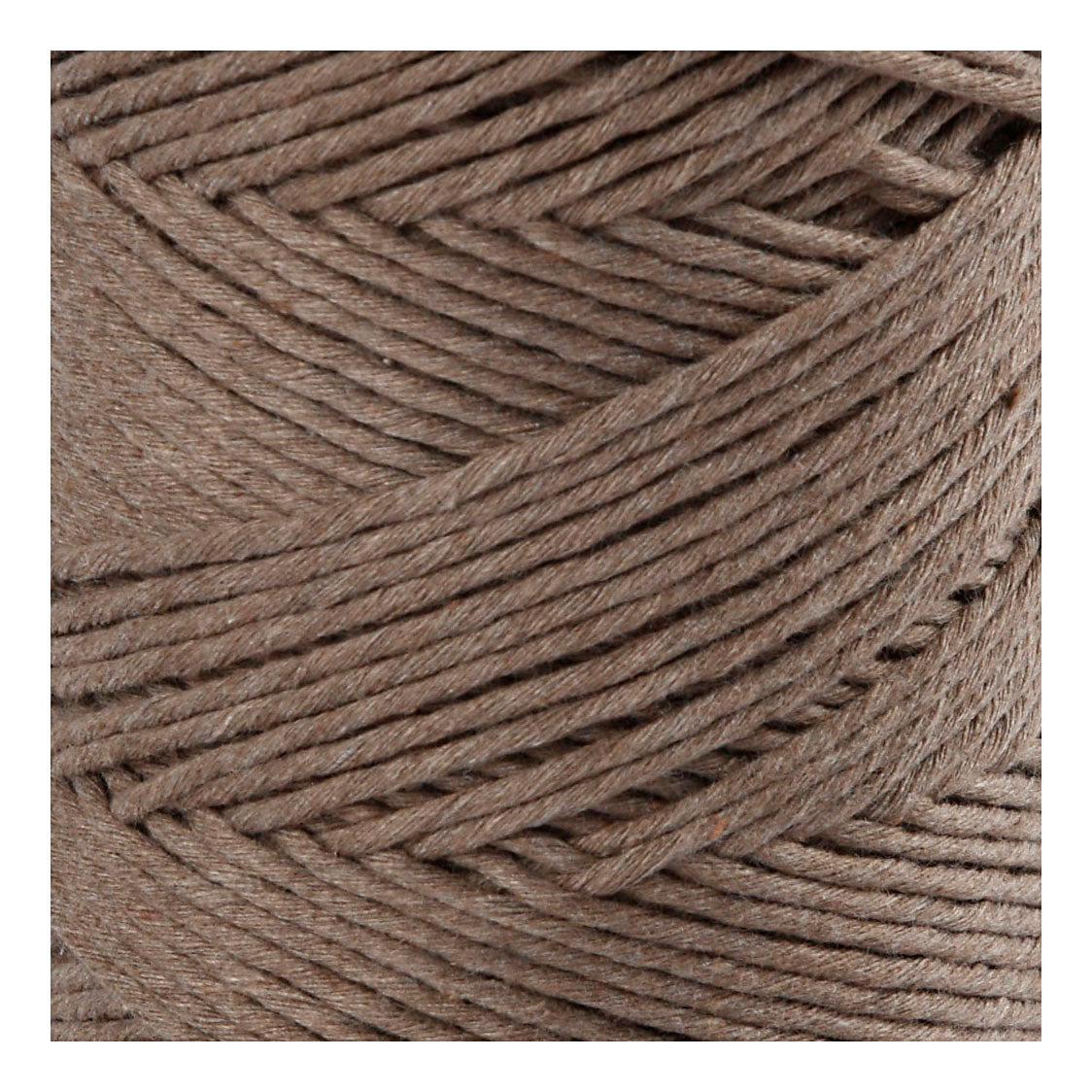 Creativ company macramé cord, length 198 m, depth 2 mm, light brown, 330 g, 1 roll