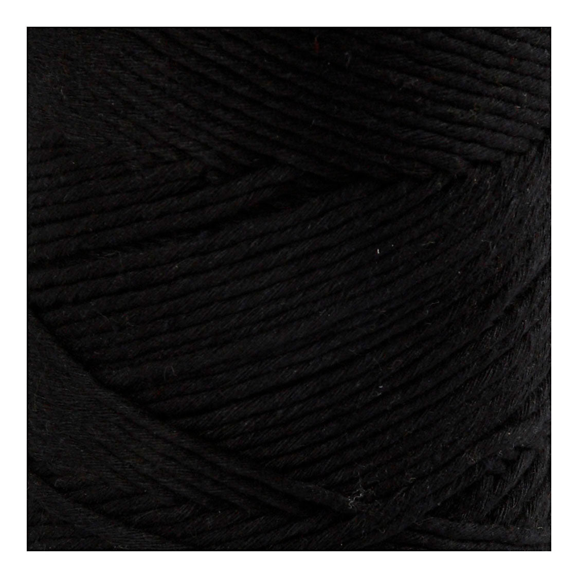 Creativ company macramé cord, l: 198 m, d 2 mm, black, 330 g 1 roll