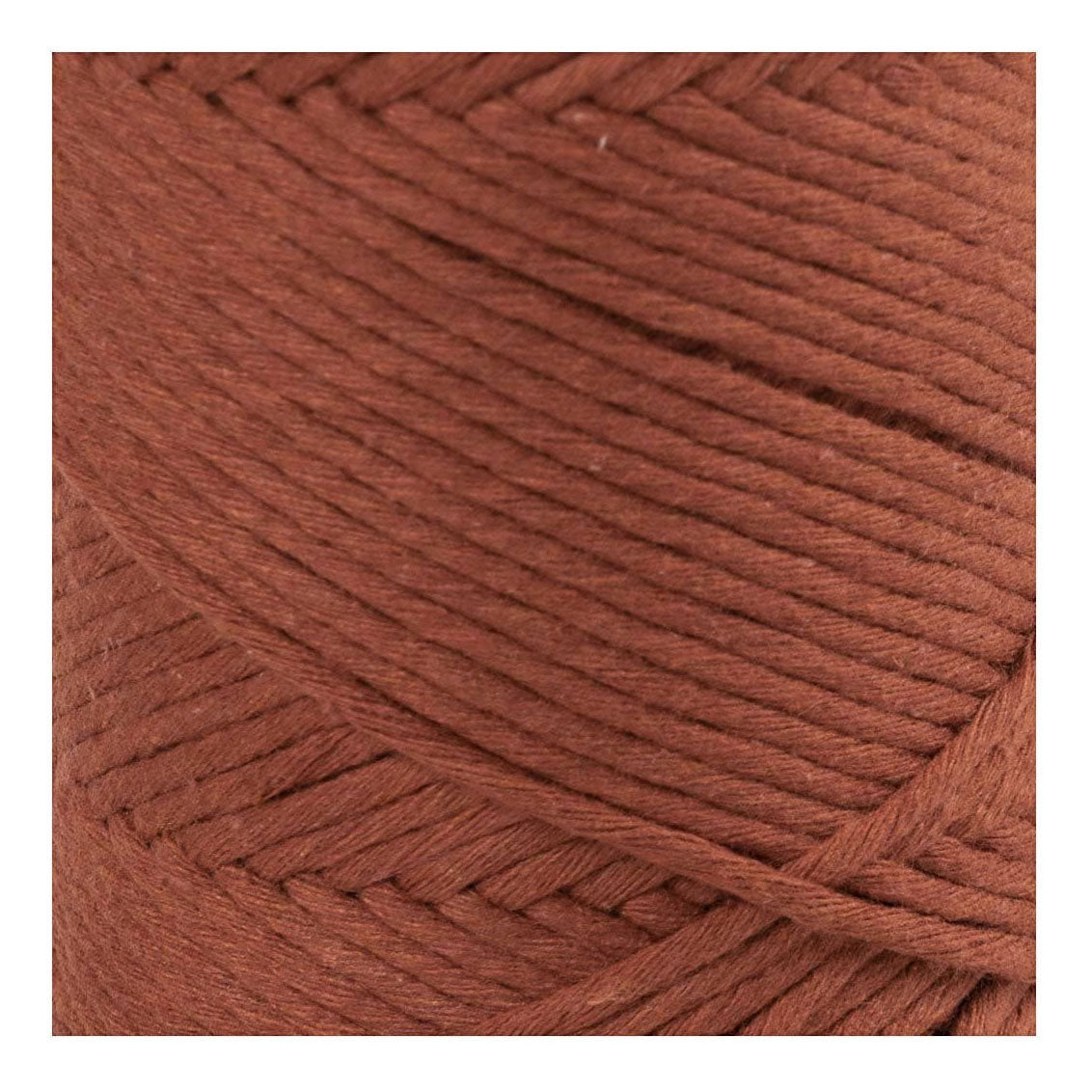 Creativ company macramé cord, l: 198 m, d 2 mm, burnt orange, 330 gr 1 roll