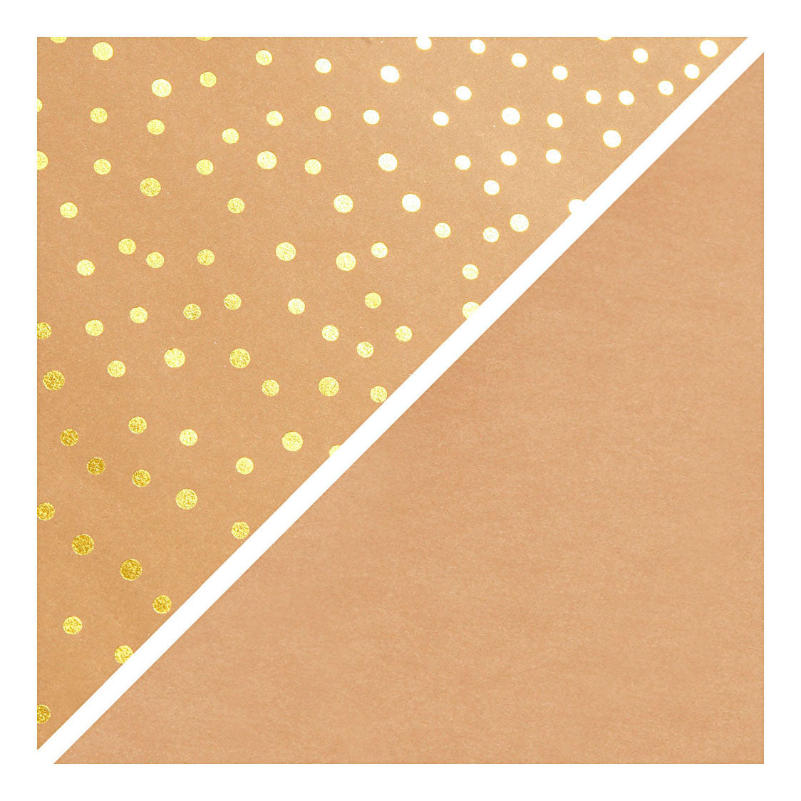 Creativ Company faux leather paper brown with dots, 1m