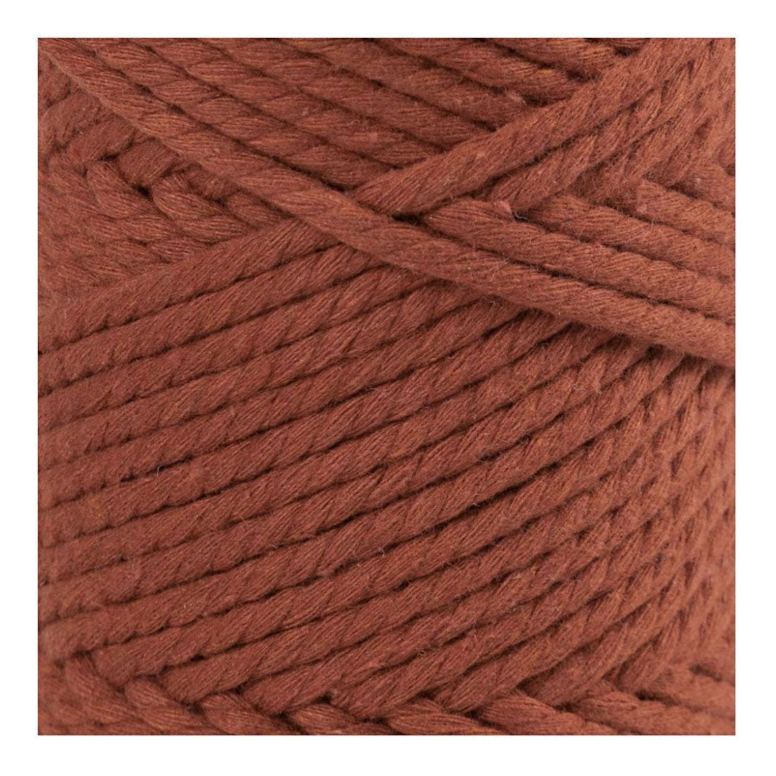 Creativ company macramé cord, l: 55 m, d 4 mm, burnt orange, 330 gr 1 roll