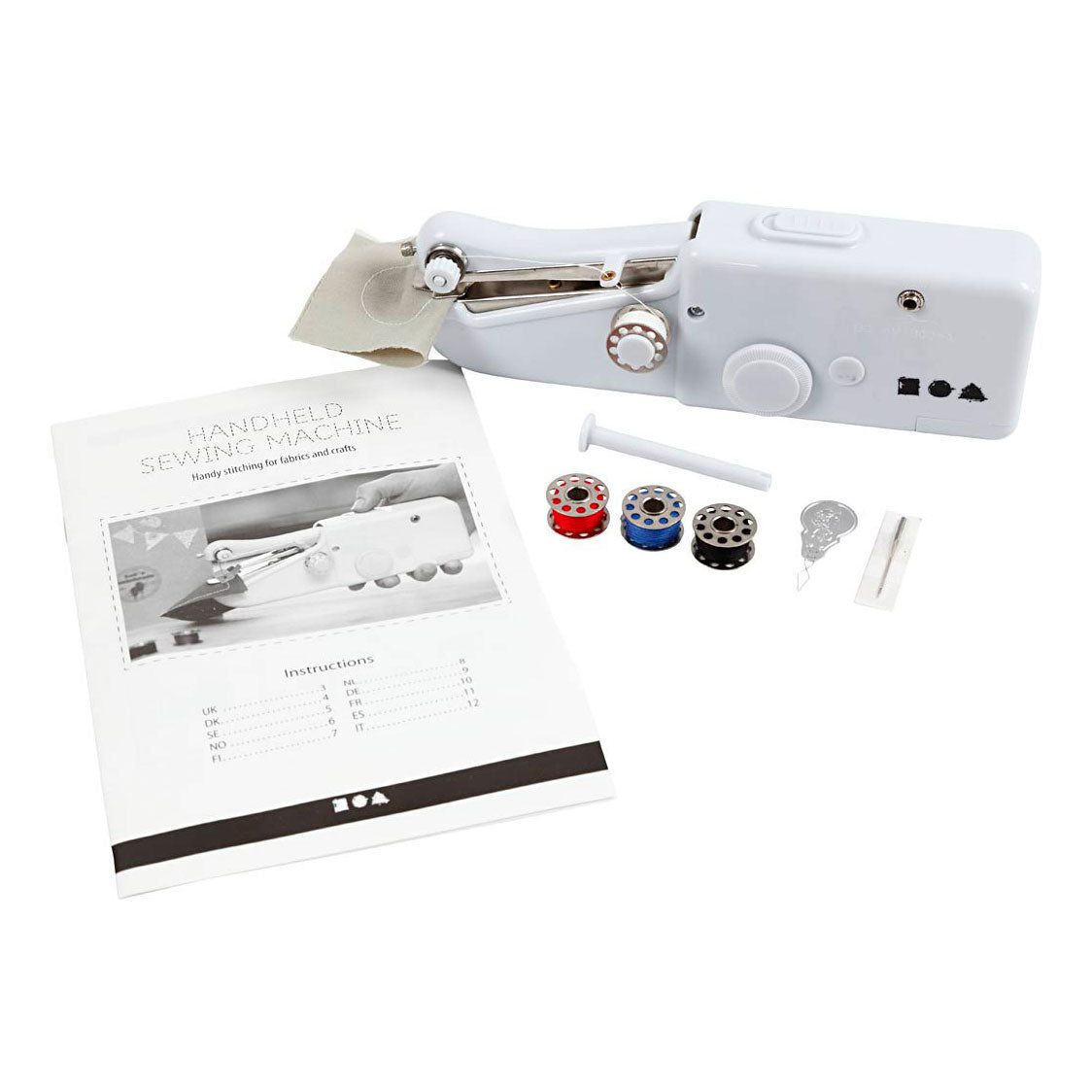 Creativ company handnaaimachine, h: 6,7 cm, l: 20,5 cm, b: 3,5 cm, wit, 1 stuk