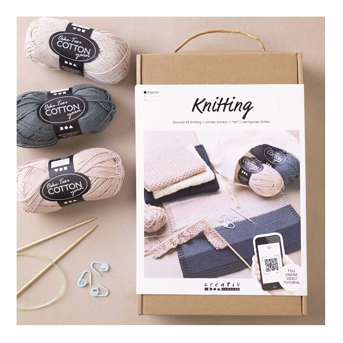 Creativ company starter hobby set knitting, 1 box
