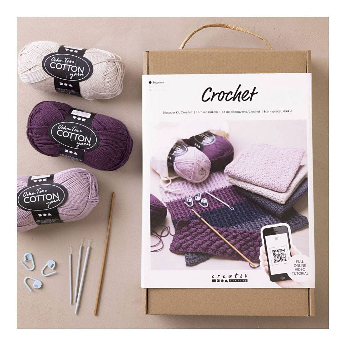 Creativ company starter hobby set crochet, 1 box