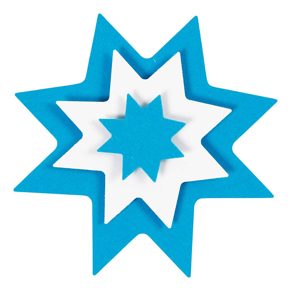 Creativ company punch set, graphic star, size 25+50+75 mm, 3 pieces 1 box