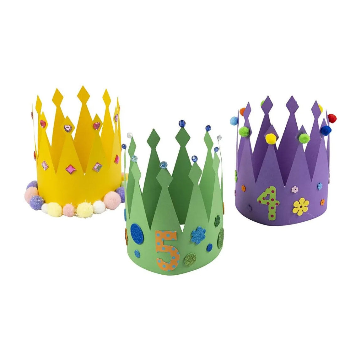 Creativ company crown cardboard various colors, 25 pcs.