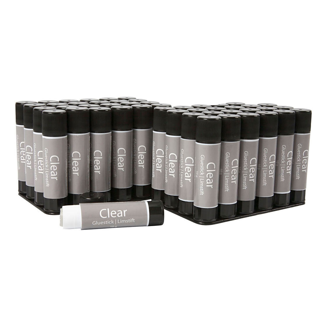 Creativ company transparent glue stick round, 48 pcs.