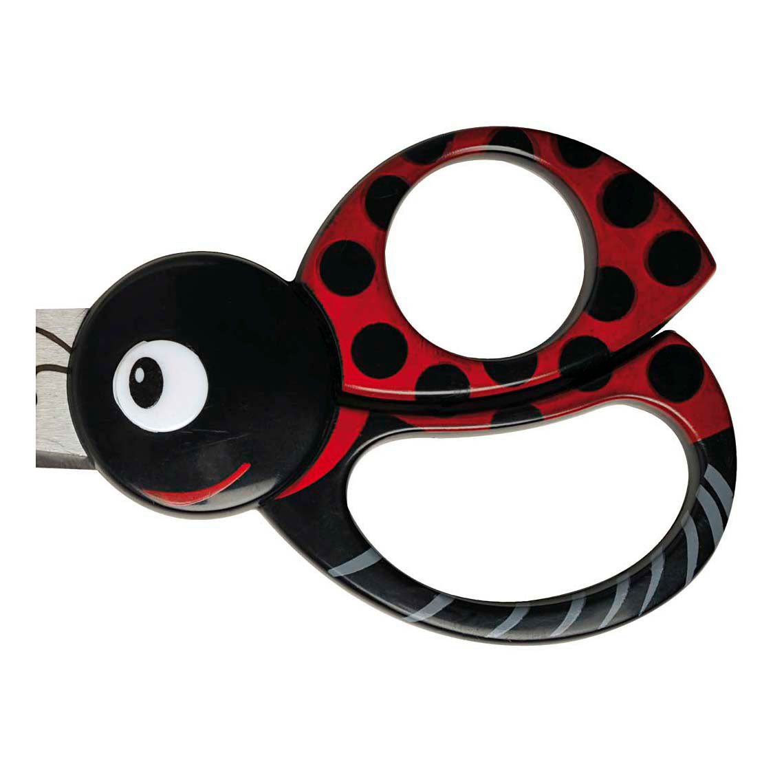 Fiskars children's scissors with animal motif, ladybug, l: 13 cm, 1 piece