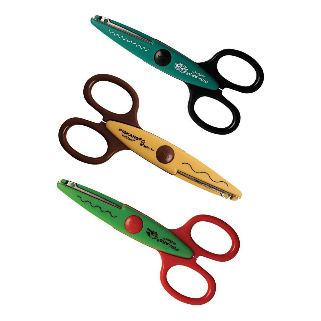 Fiskars Kidzors Zackenschere, 3 Stück 1 Box