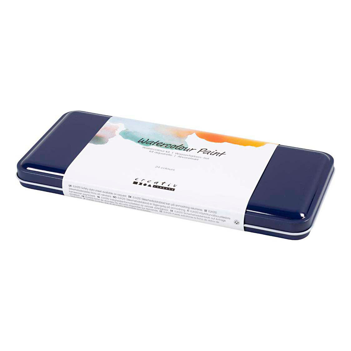 Colortime watercolor set, size 12x30 mm, various colors, 24 colors 1 box