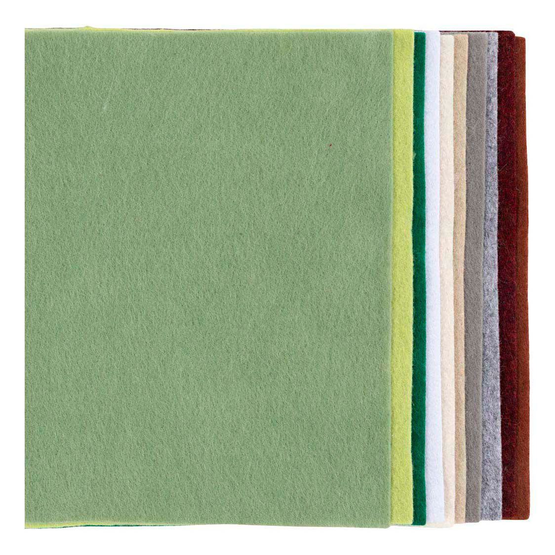 Creativ company hobby филц а4 дебелина 2мм естествени цветове - 10 бр.