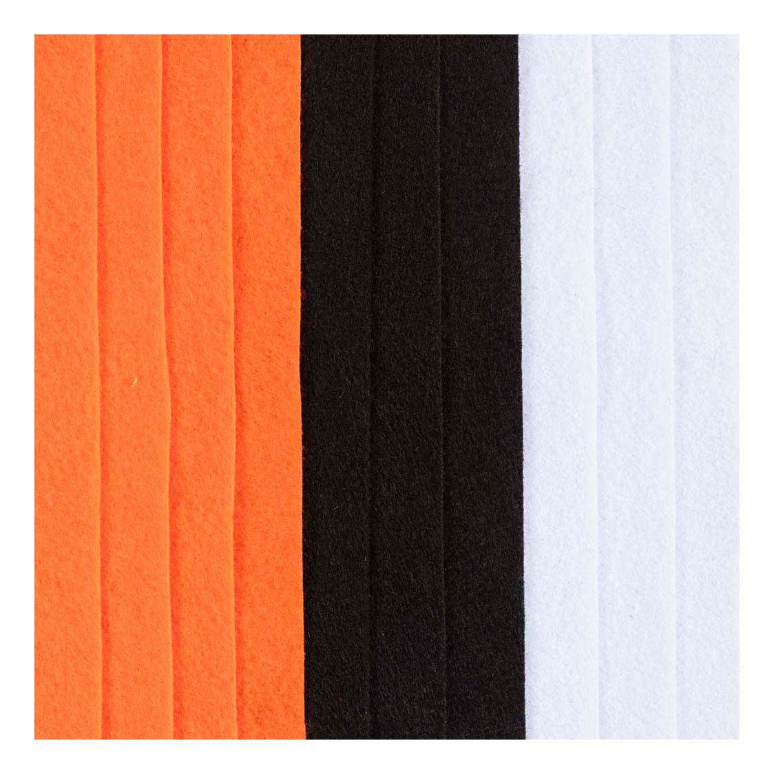 Creativ company hobby felt, A4, sheet 210x297 mm, thickness 2 mm, Halloween colors, 10 pieces in a box