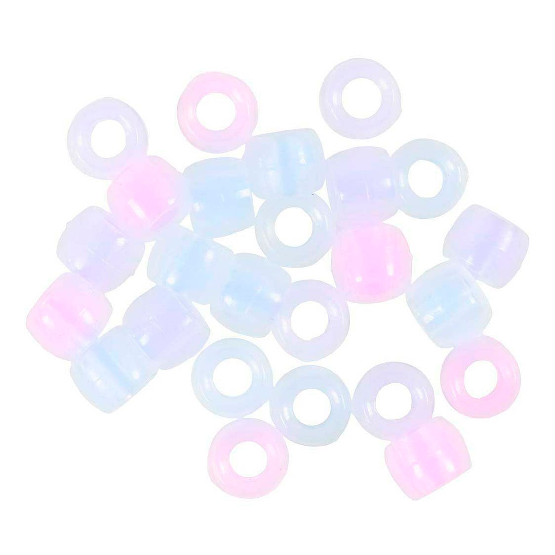 Creativ company UV beads, l: 6 mm, d 8 mm, hole size 4 mm, approx. 1800+ pieces, various colours, 320 gr, 700 ml 1 box