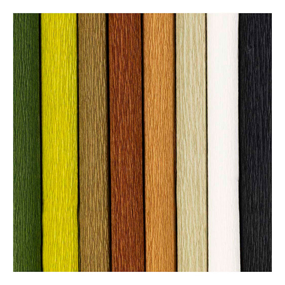 Creativ company crepe paper, sheet 25x60 cm, crepe ratio: 180%, 105 gr, natural, 8 sheets 1 box