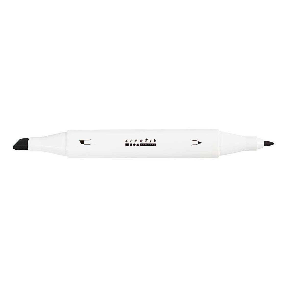 Creativ company drawing pen, line width 1+8 mm, natural colours, 12 pieces in a box