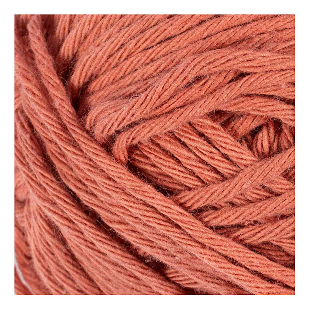 Filato di cotone Creativ Company, taglia 8 8, l: 80-85 m, terracotta, 50 g 1 gomitolo