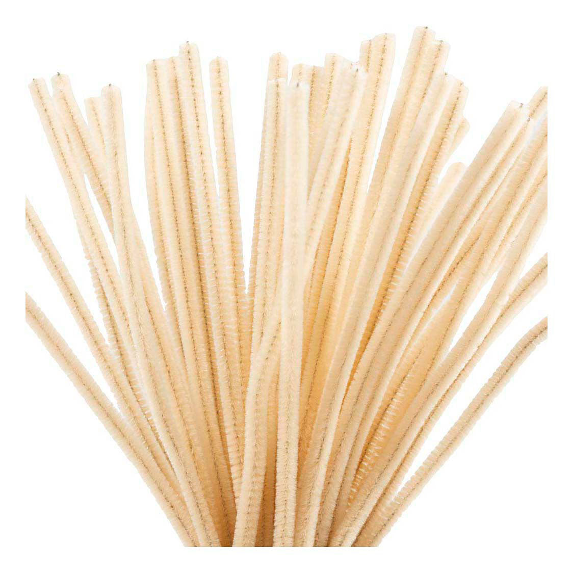 Creativ firmos šenilinis 6mm x 30cm smėlio spalvos - 50 vnt.