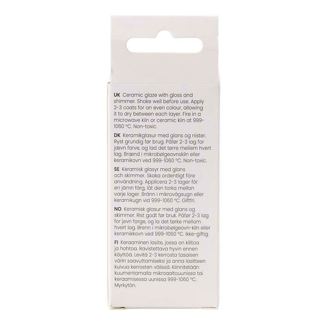 Creativ Company Gespeckte Keramik Glasur 999-1060 C opak flower power - 60ml