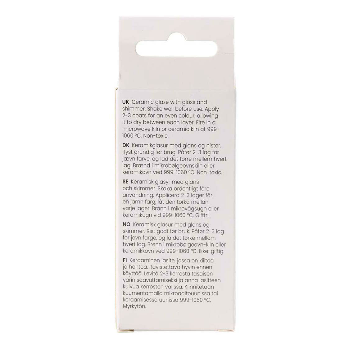 Creativ company gespikkeld keramiekglazuur, 999-1060 °c, dekkend, blue by you, 60 ml 1 fles