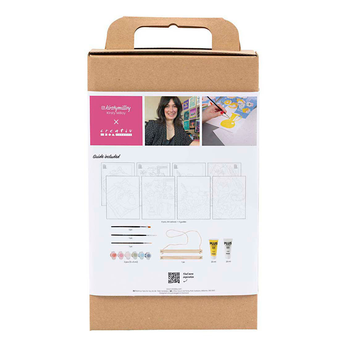 Creativ company hobby set coloring, painting by numbers, acrylic paint, 1 box