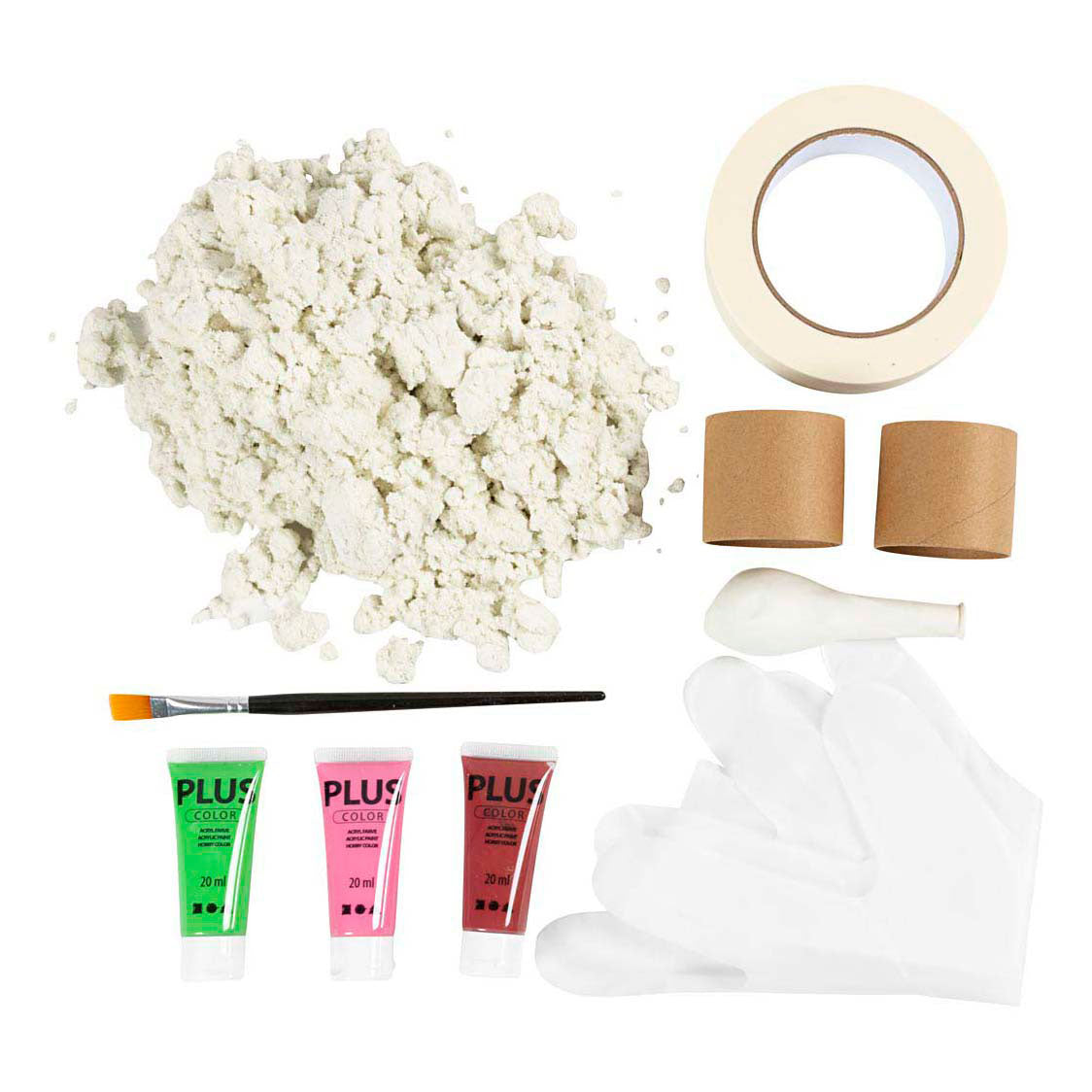 Creativ company maxi modeling hobby set, paper mache vases, various colors, 1 box