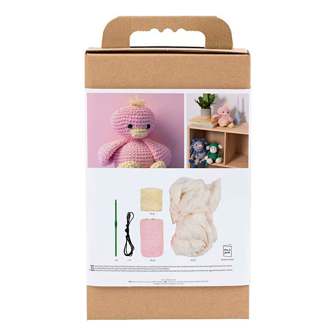 Creativ company hobby set amigurumi, duck, light pink, light yellow, 1 box