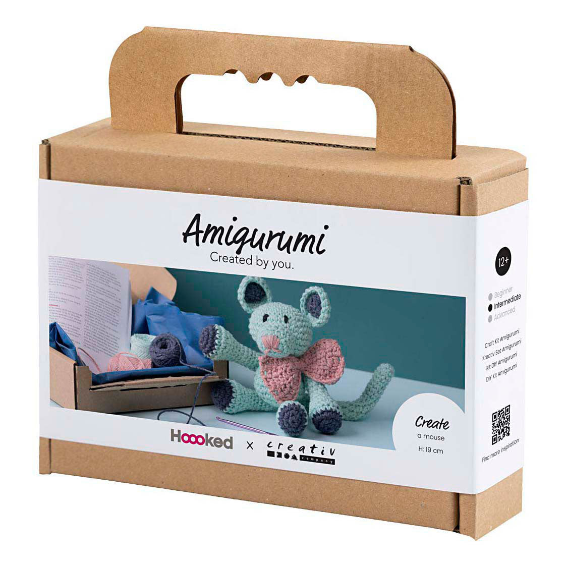 Creativ company hobby set amigurumi, souris, menthe, 1 boîte