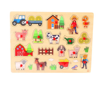 Imp puzzle fattoria in legno 40x30 cm