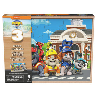 Schuttbesatzungsholzpuzzle in Holzkasten 3x24 STs