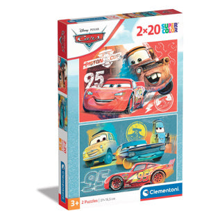 Disney clementoni puzzle 2x20 pieces cars | 3 pieces