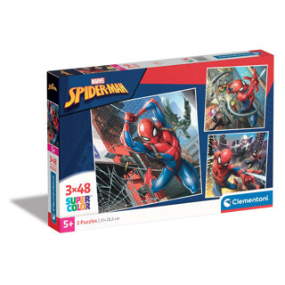 Clementoni Jigsaw Puzzle Super Color Square Marvel Spiderman, 3x48st.