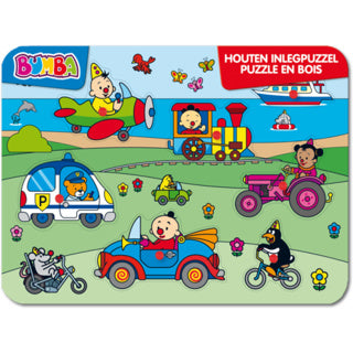 Studio 100 bumba houten inlegpuzzel voertuigen