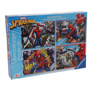 Puzzle spiderman 4 w 1 100 sztuk | 2 szt