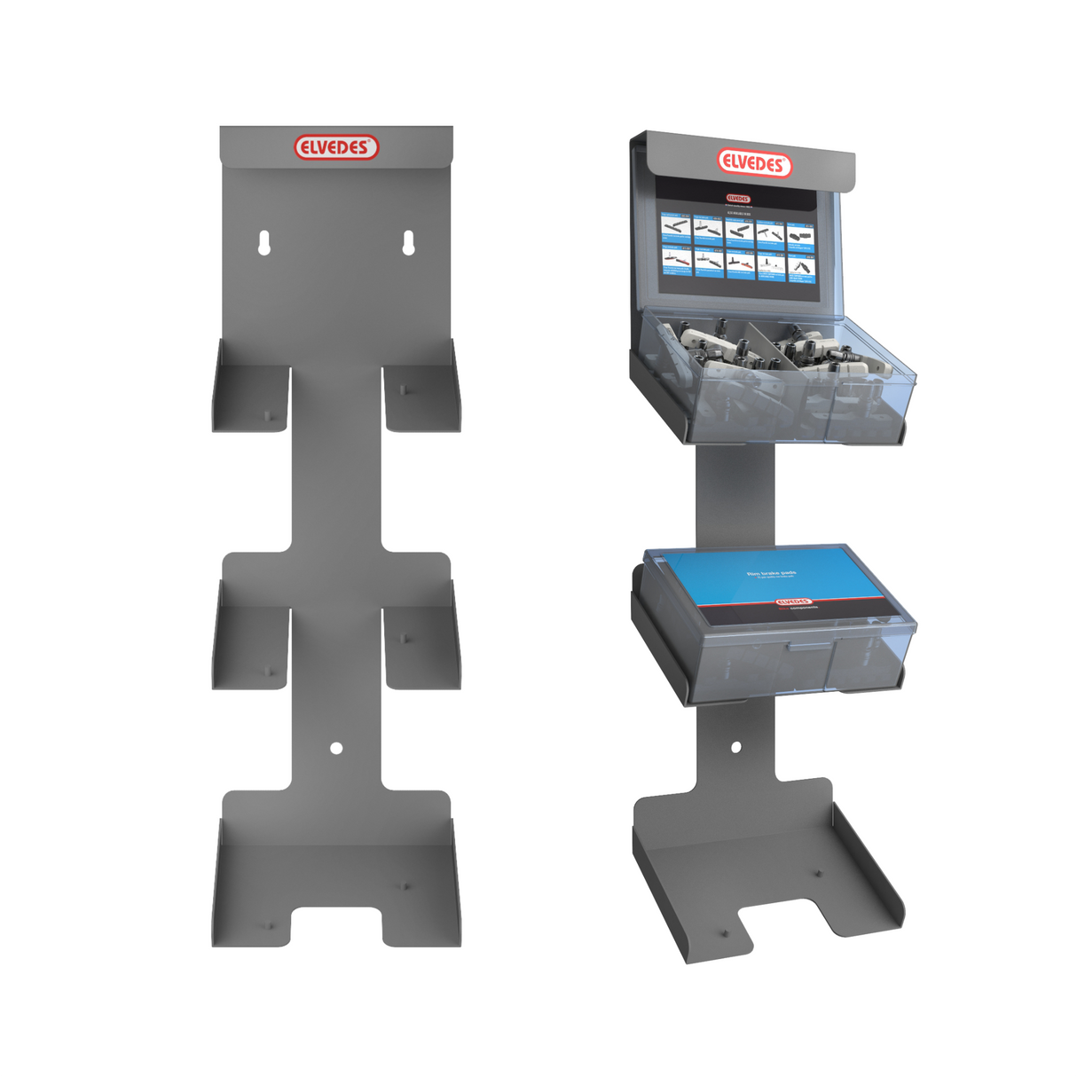 Elvedes caddy brake pads display