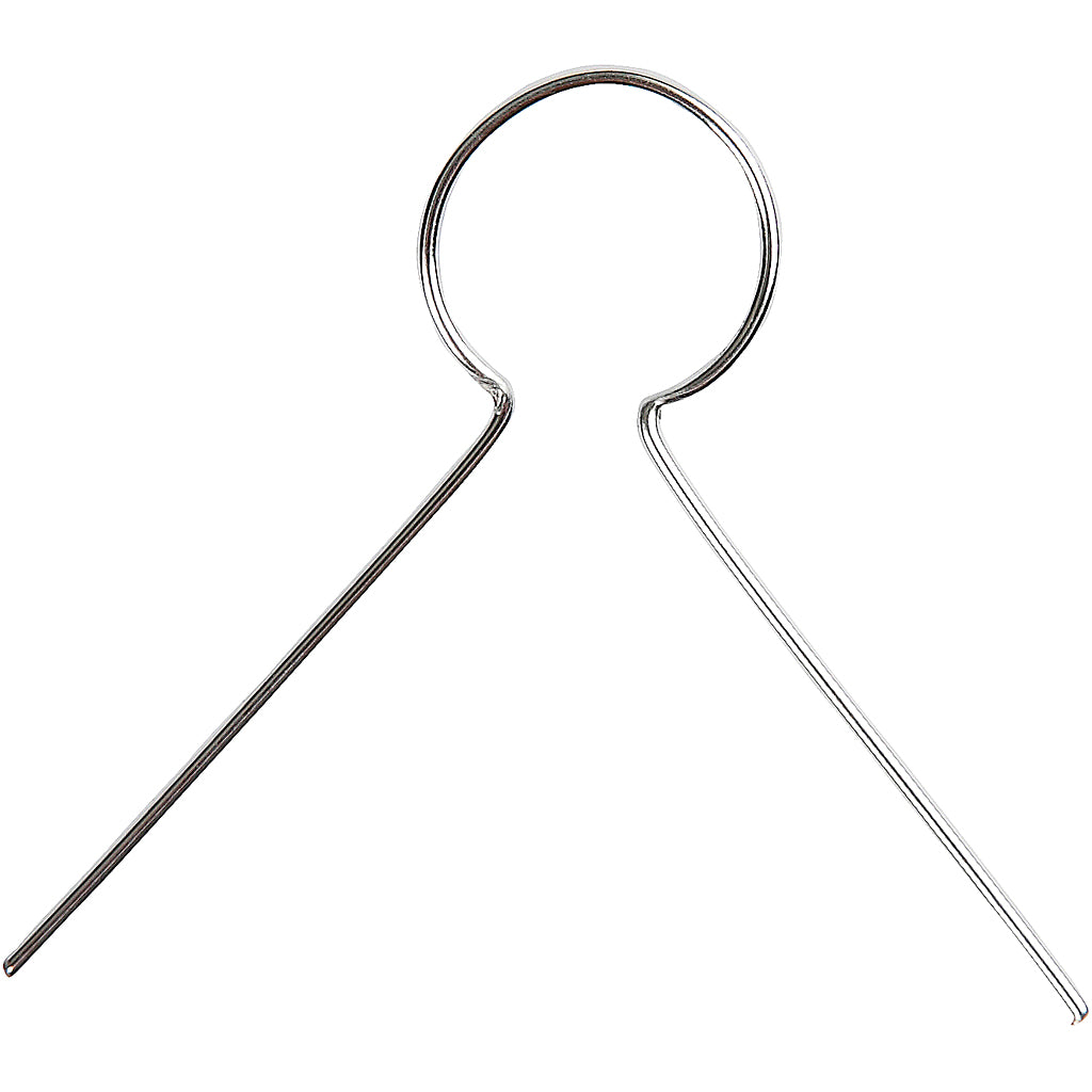 Metal pendant - Silver plated, 50 pcs.