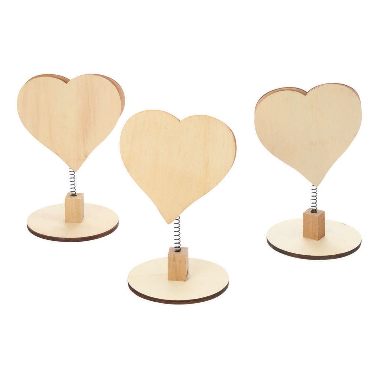 Farben – dekorieren Sie Ihr Holz-Memo-Clip-Herz, 12 Stück.