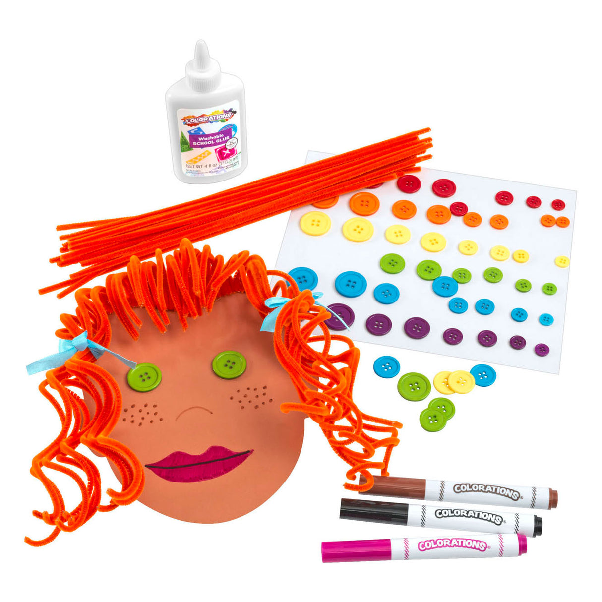 Farbgebiete - Farben wie ich Gesichtsformen, set von 24 (4 Farben)